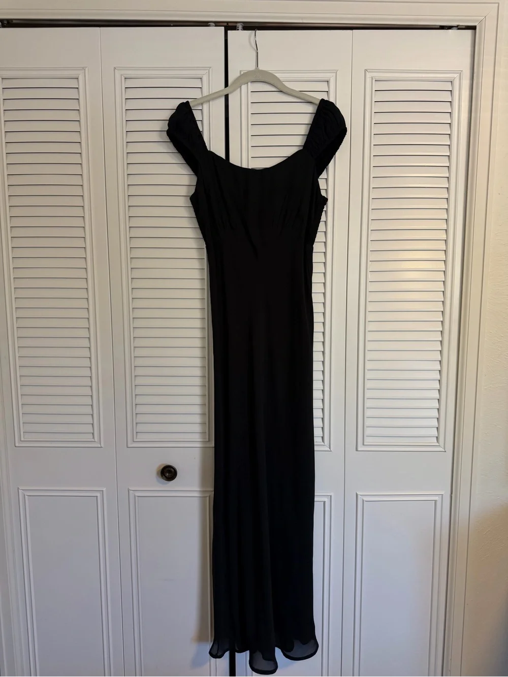 Abercrombie Black Slip Midi Dress - size M